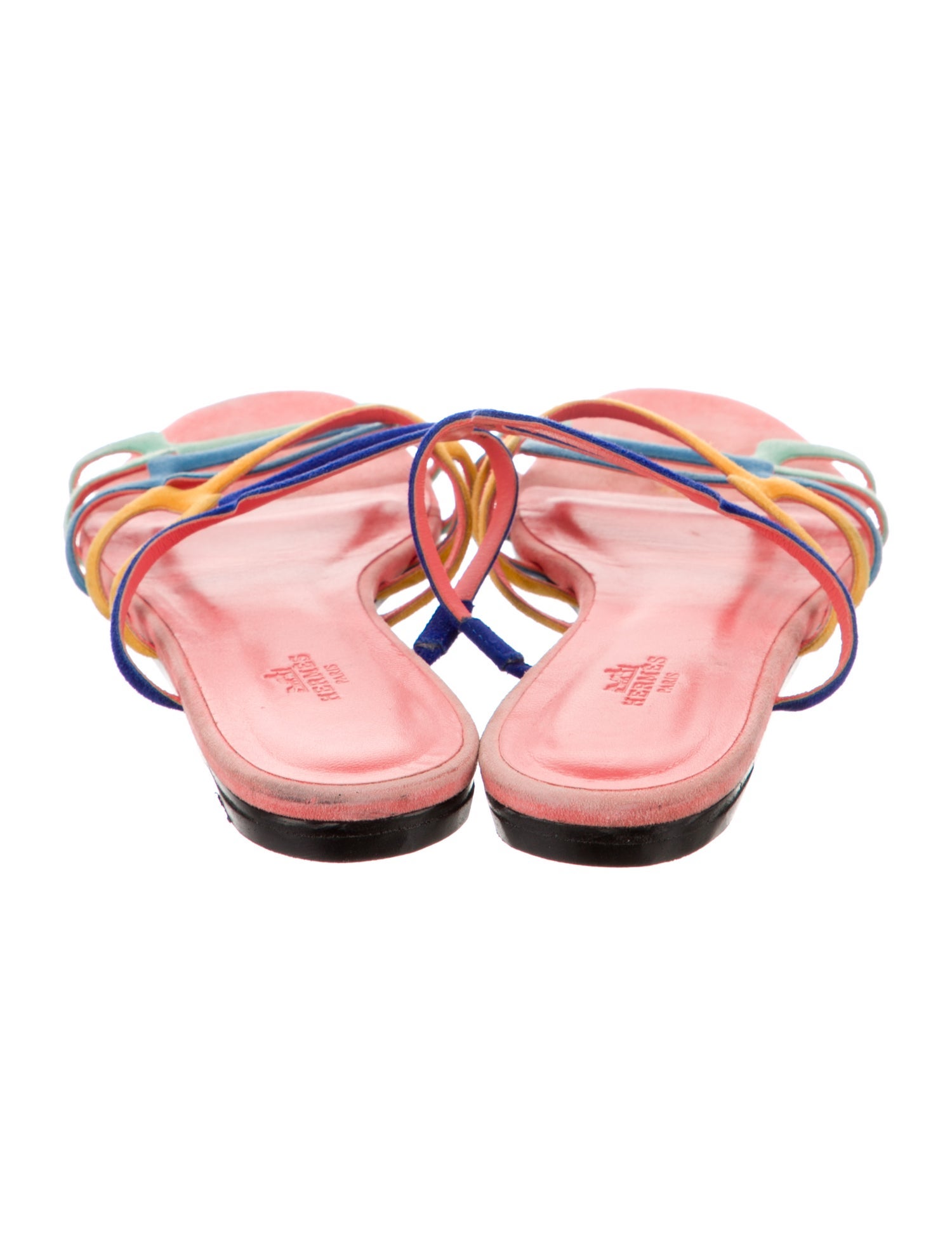 Hermès Olympe Suede Slides